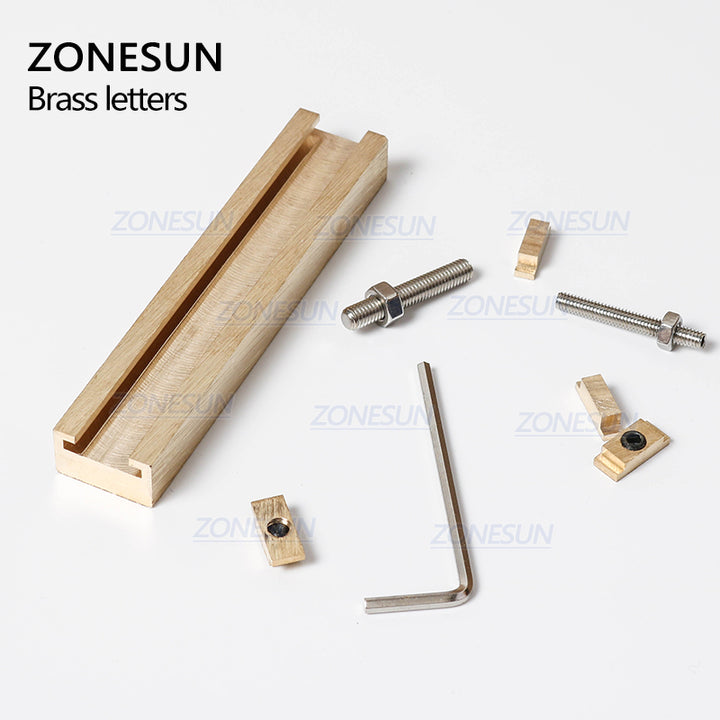 ZONESUN 184PCS Alphabet Letter Set Brass Stamp For Custom Initials - ZONESUN TECHNOLOGY LIMITED