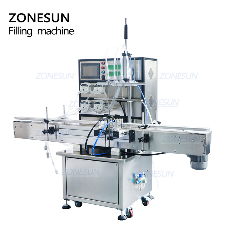 ZONESUN ZS-YT80C Peristaltic Pump Liquid Perfume Filling Machine For Cosmetics Jar Bottle - ZONESUN TECHNOLOGY LIMITED