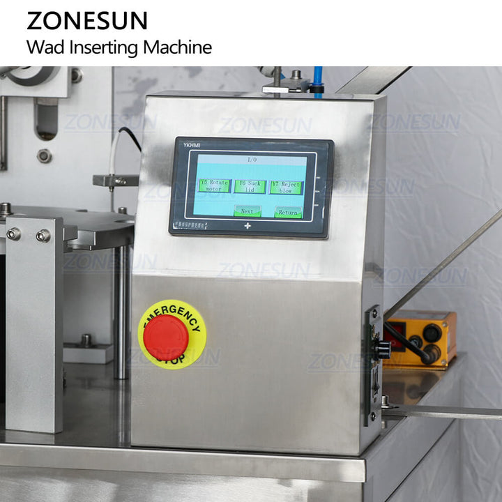 Control Panel of Bottle Cap Lining Machine