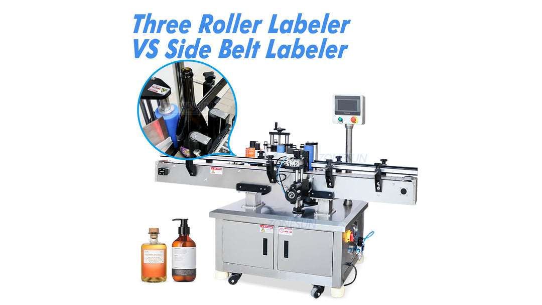 three roller labeling machine