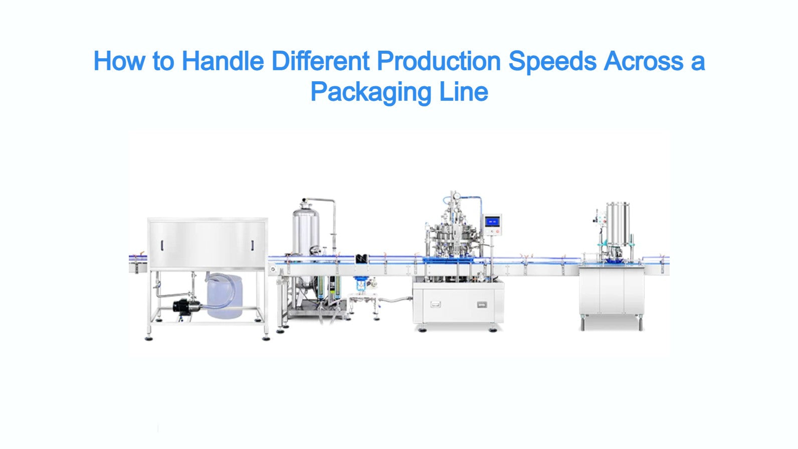 How to Handle Different Production Speeds Across a Packaging Line