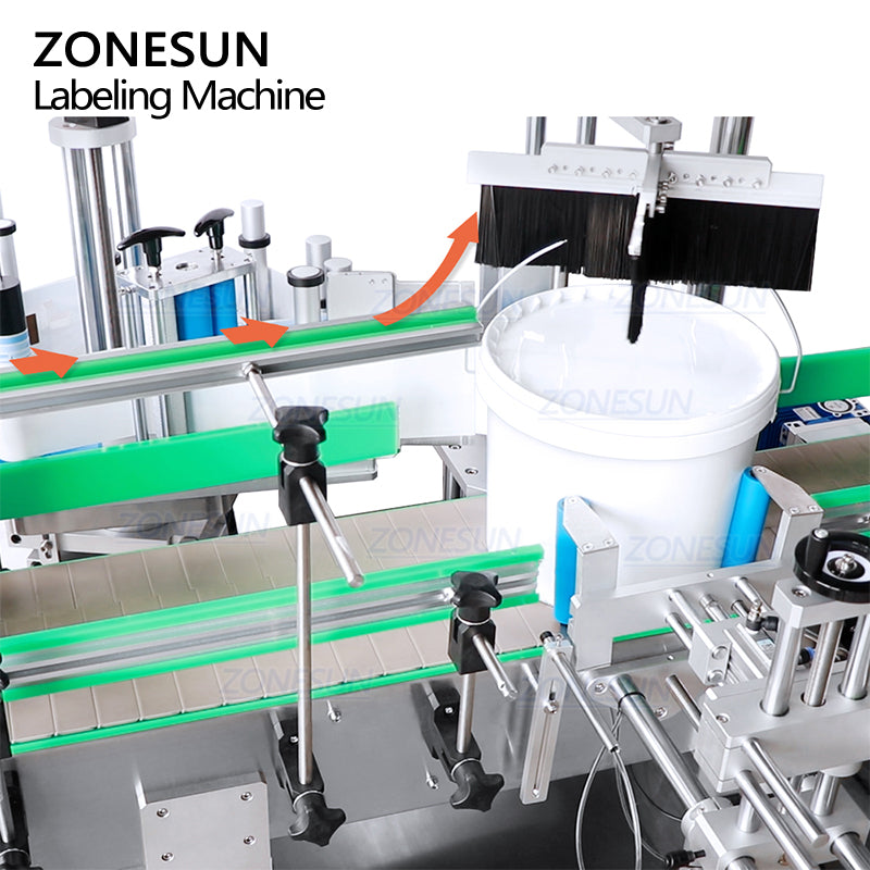 Paint Bucket Self-Adhesive Sticker Labeling Machine Labeler - ZONESUN ...