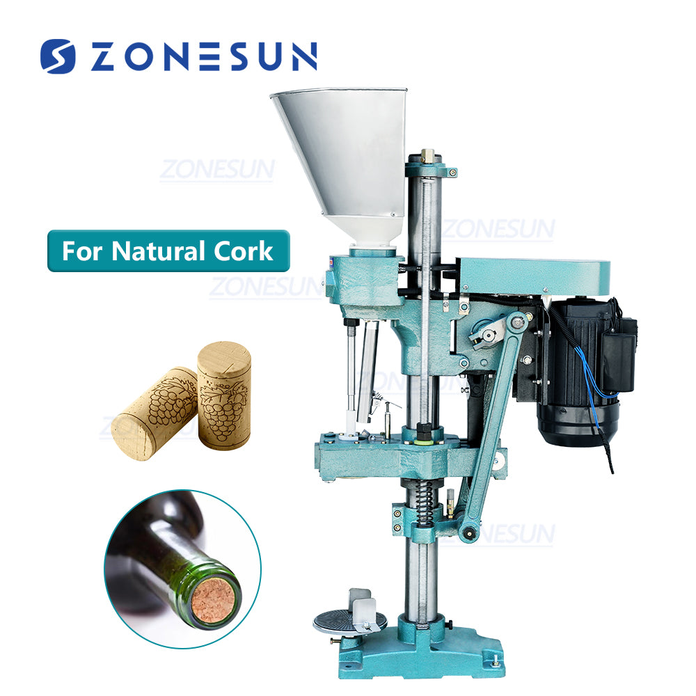 Natural Cork Wine Corker Pressing Stopper Inserting Machine -ZONESUN