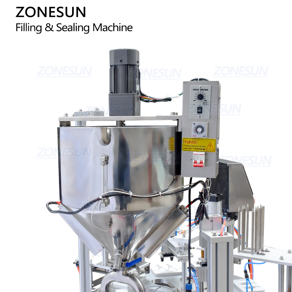 hopper of honey spoon filling sealing machine