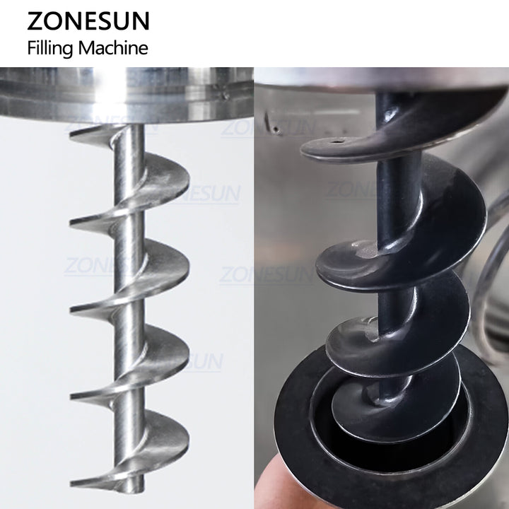 auger filling structure of dry powder filling machine 