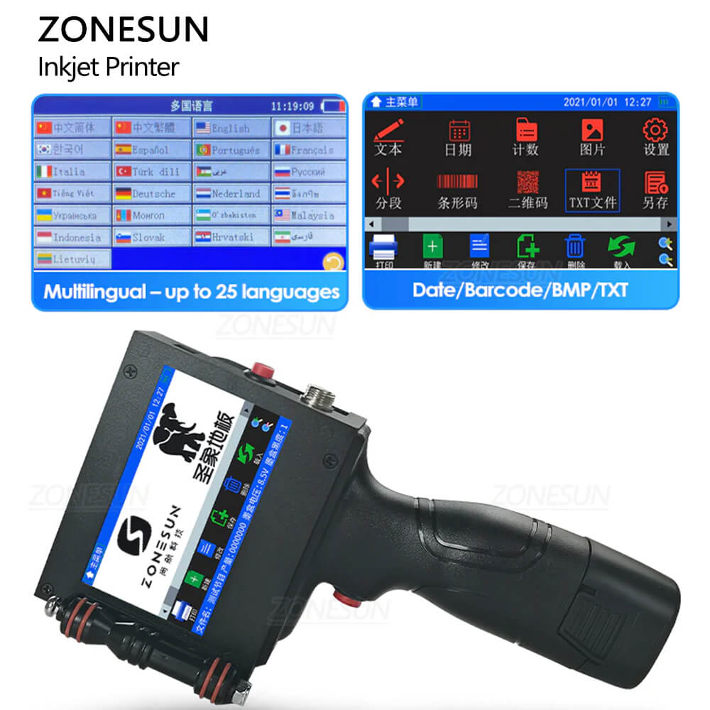 ZONESUN ZS-HIP254 Online 25.4mm Coding Machine Small Intelligent Assem