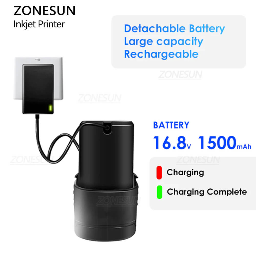 battery of inkjet date coder