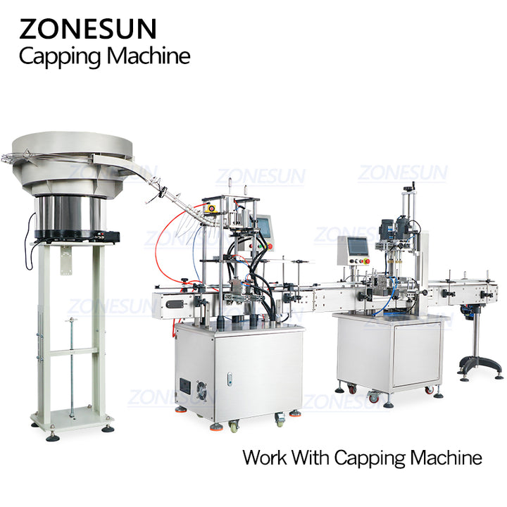 spray cap feeding machine for capper machine