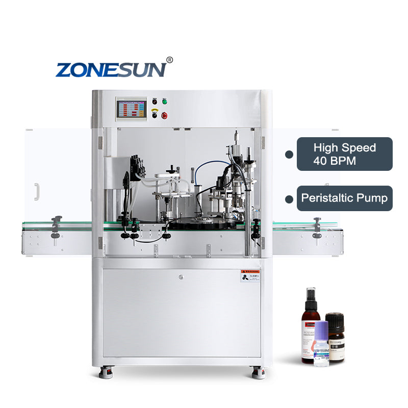 ZONESUN High Speed Essential Oil Monoblock Filling Capping Machine For ...