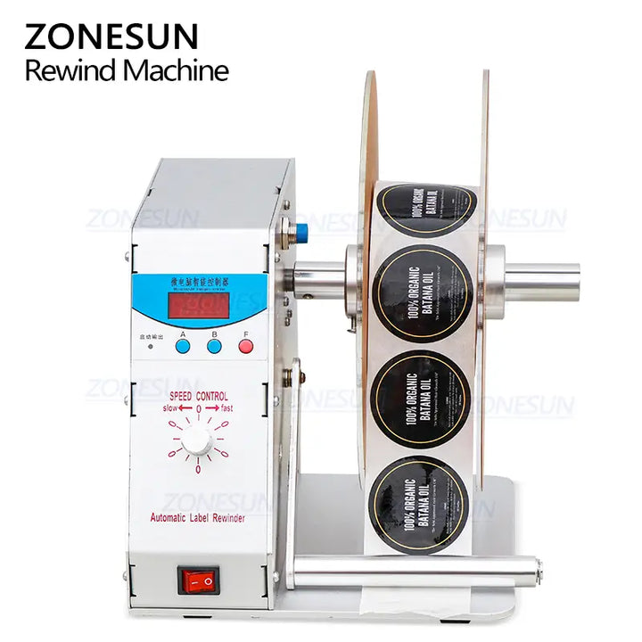 label rewinder