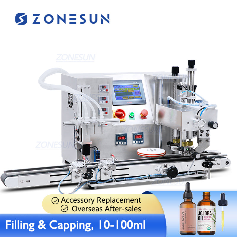 4 Heads Tabletop Magnetic Pump Essential Oil Filling Capping Machine ...