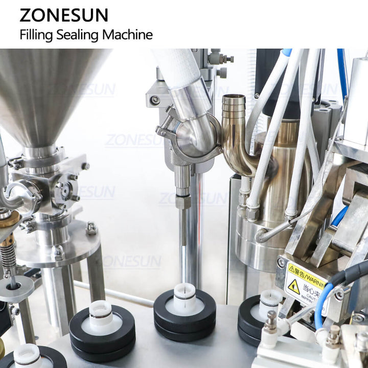 filling nozzle of hot air soft tube filling sealing machine