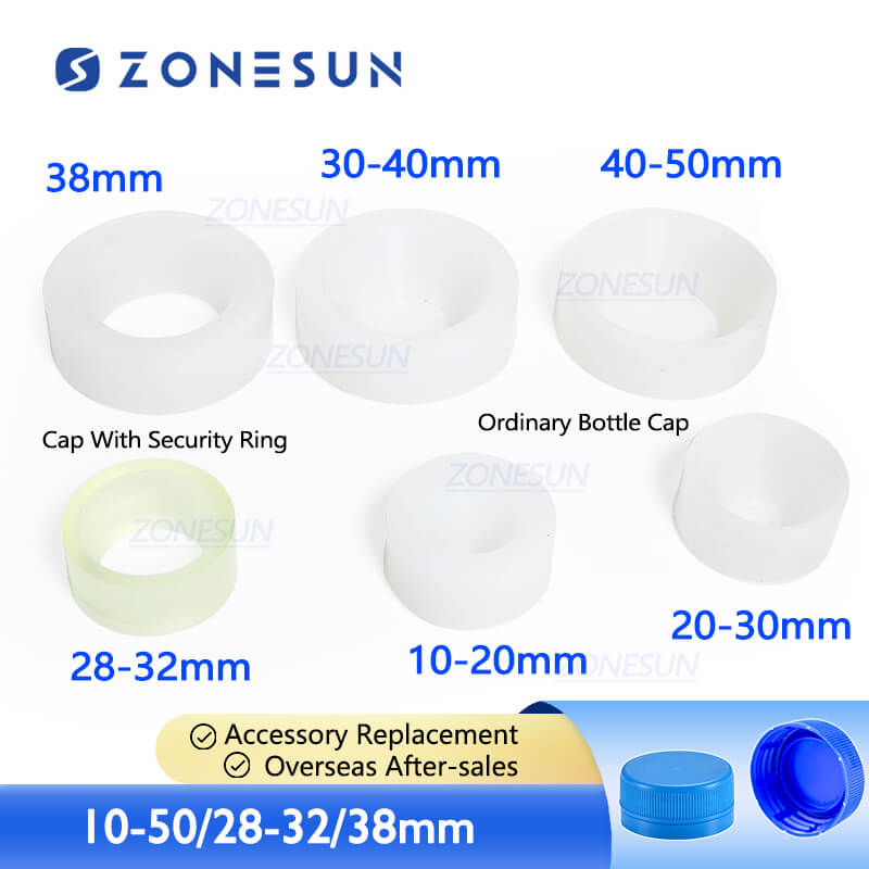 キャップ MYne SILICON TAG CAP ZONESUN Cap screwing chuck, bottle cap adoptor of capping machine, sil