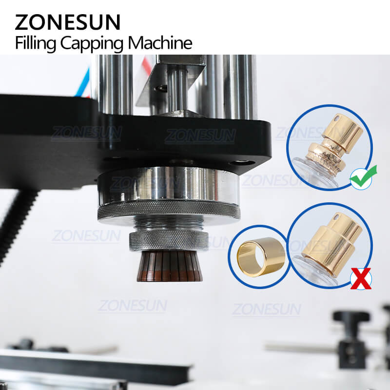 crimping structure of filling crimping machine