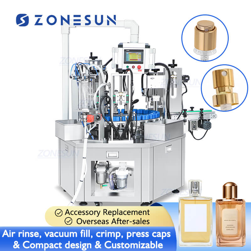 perfume filling and capping machine