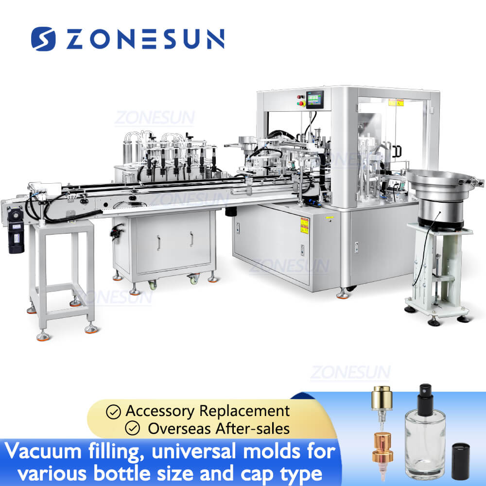 ZS-AFC9B automatic perfume vacuum filling capping machine