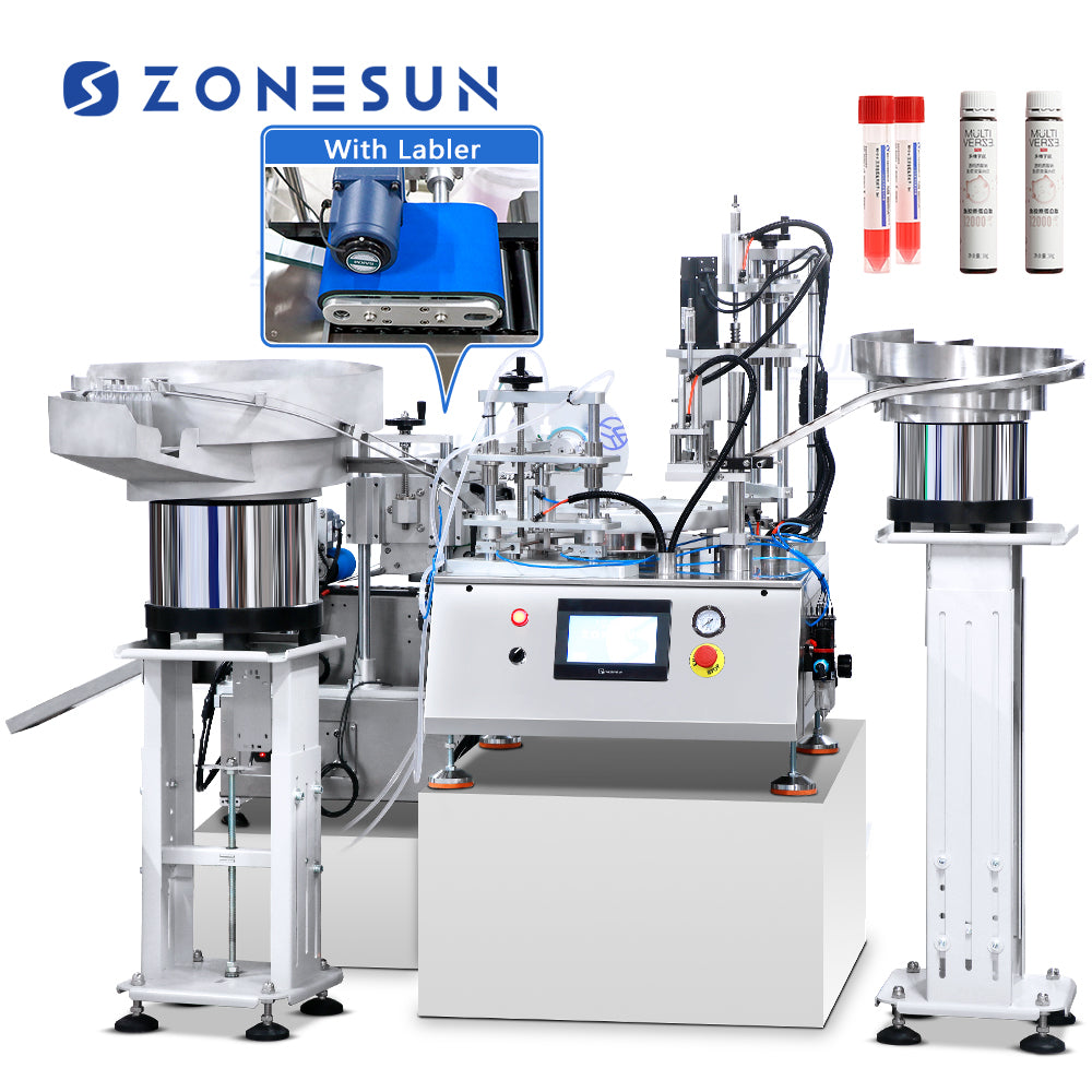 Microtube Reagent Bottle Monoblock Filling Capping Labeling Machine ...
