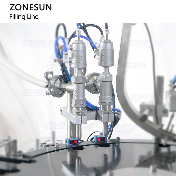 filling nozzles of filling line