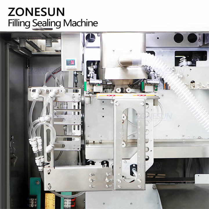 bag feeding & sealing structure of ZS-AFS04F premade pouch packing machine