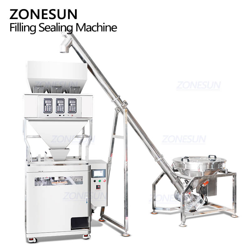 ZS-AFS04F premade pouch packing machine with feeding machine