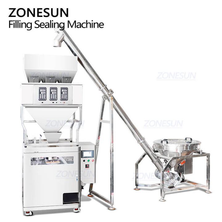ZS-AFS04F premade pouch packing machine with feeding machine