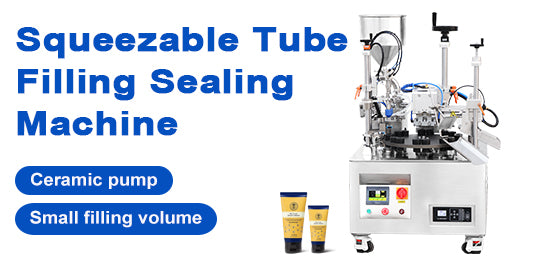 queezable tube filling sealing machine