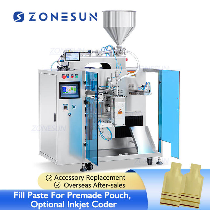 automatic premade pouch paste filling sealing machine
