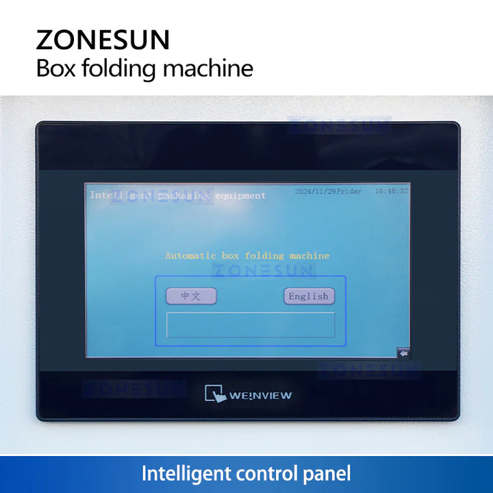 ZONESUN ZS-CSPM4 Fully Automatic Aircraft Box Folding Machine Carton Packaging Equipment