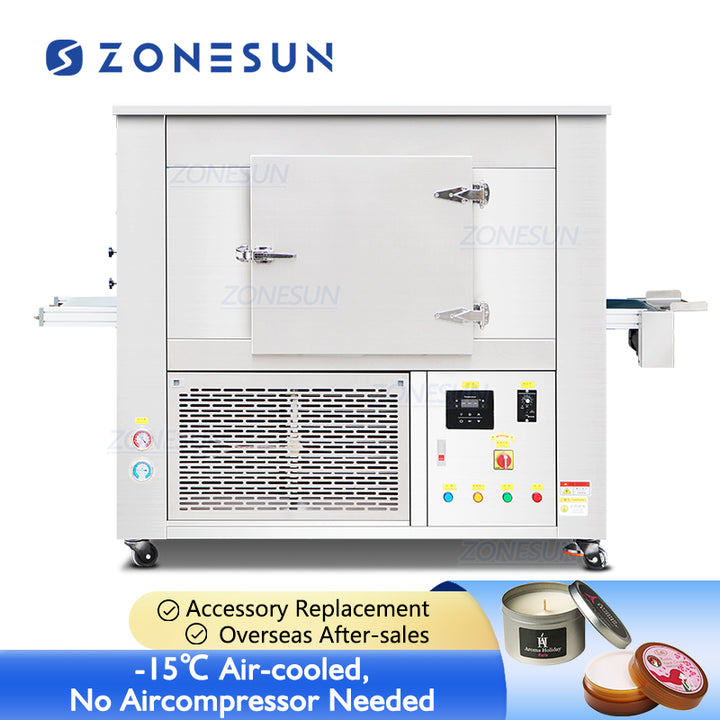 mașină de congelare cu tunel continuu