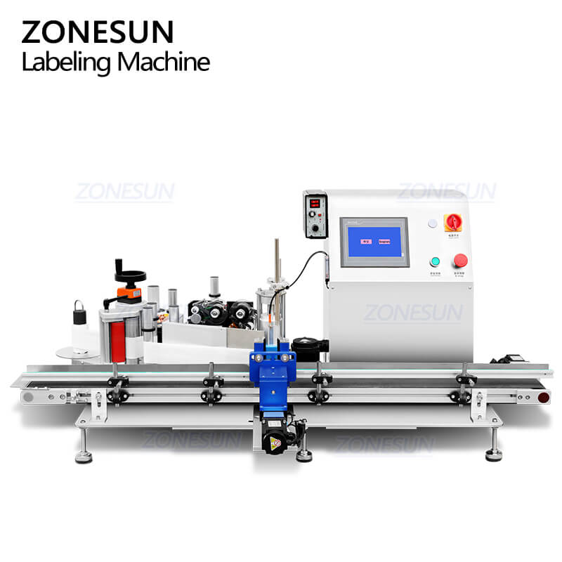 เครื่องติดฉลากขวดกลมอัตโนมัติ
