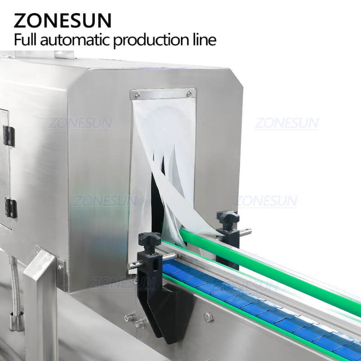 shrinking tunnel of filling line