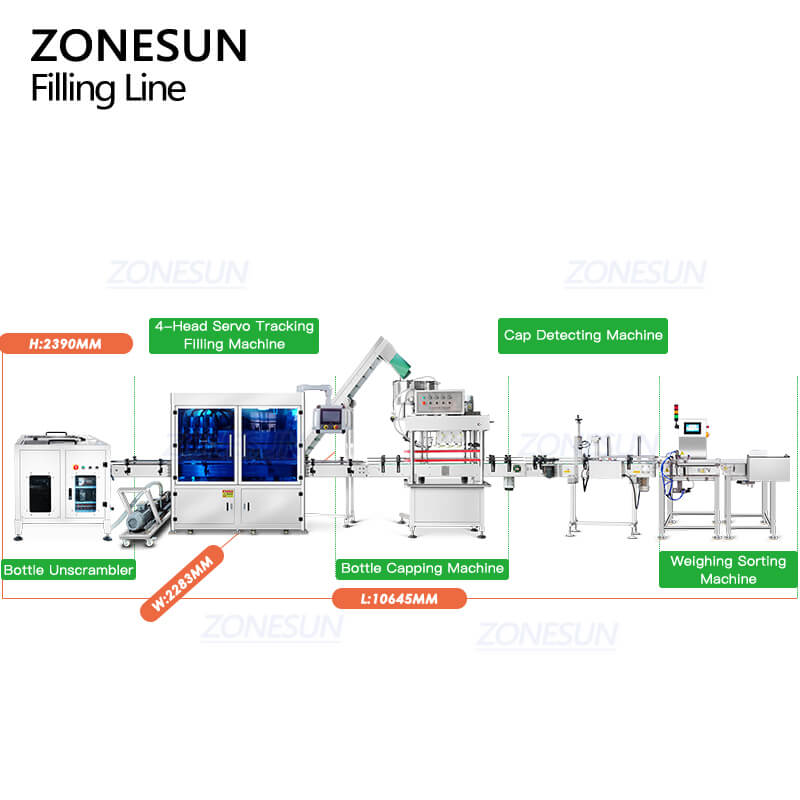 mașină de umplere a loțiunii cu pompă servo automată
