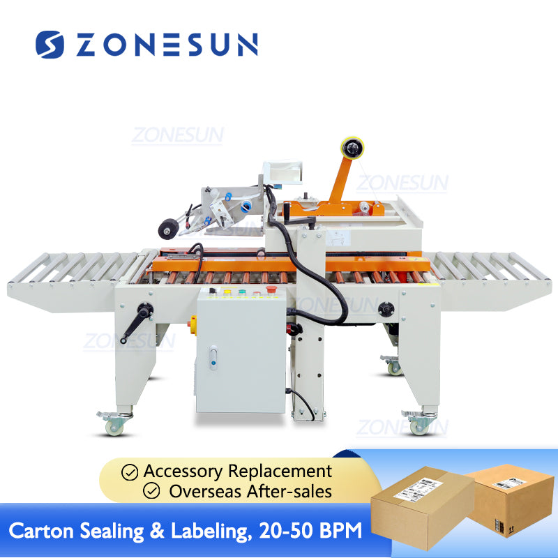 Box Taping Machine| ZS-FKC4650 Carton Sealer Labeling Machine