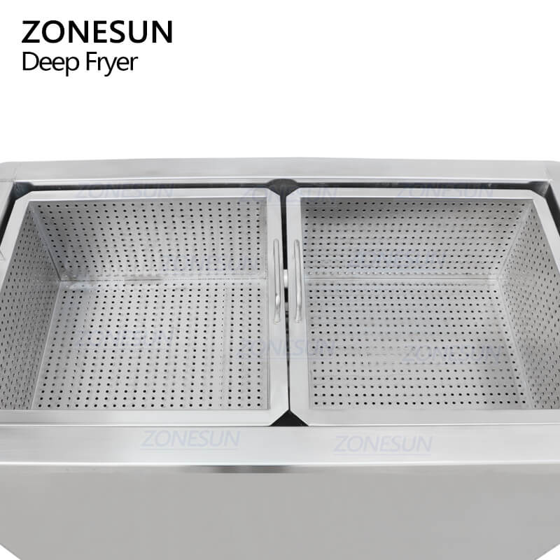 double baskets of fryer