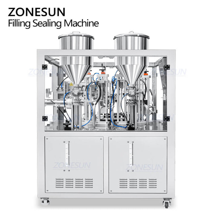 Máquina envasadora de tubos A+B