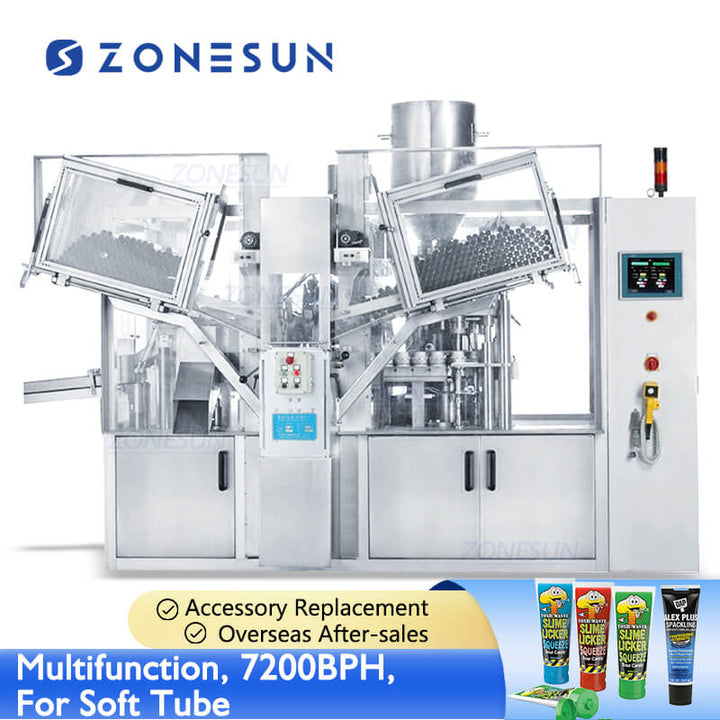 squeezable tube filling machine