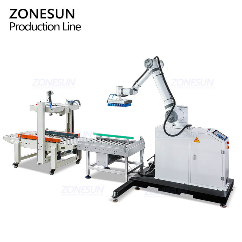 automatic case sealer with palletizer