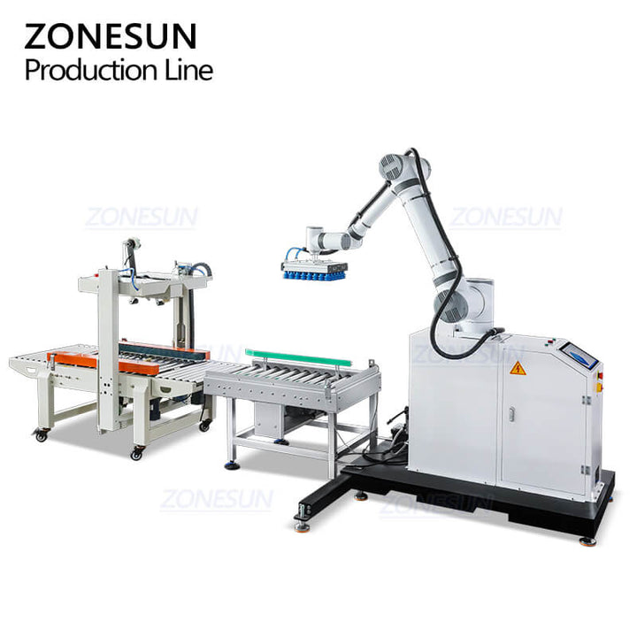 automatic case sealer with palletizer