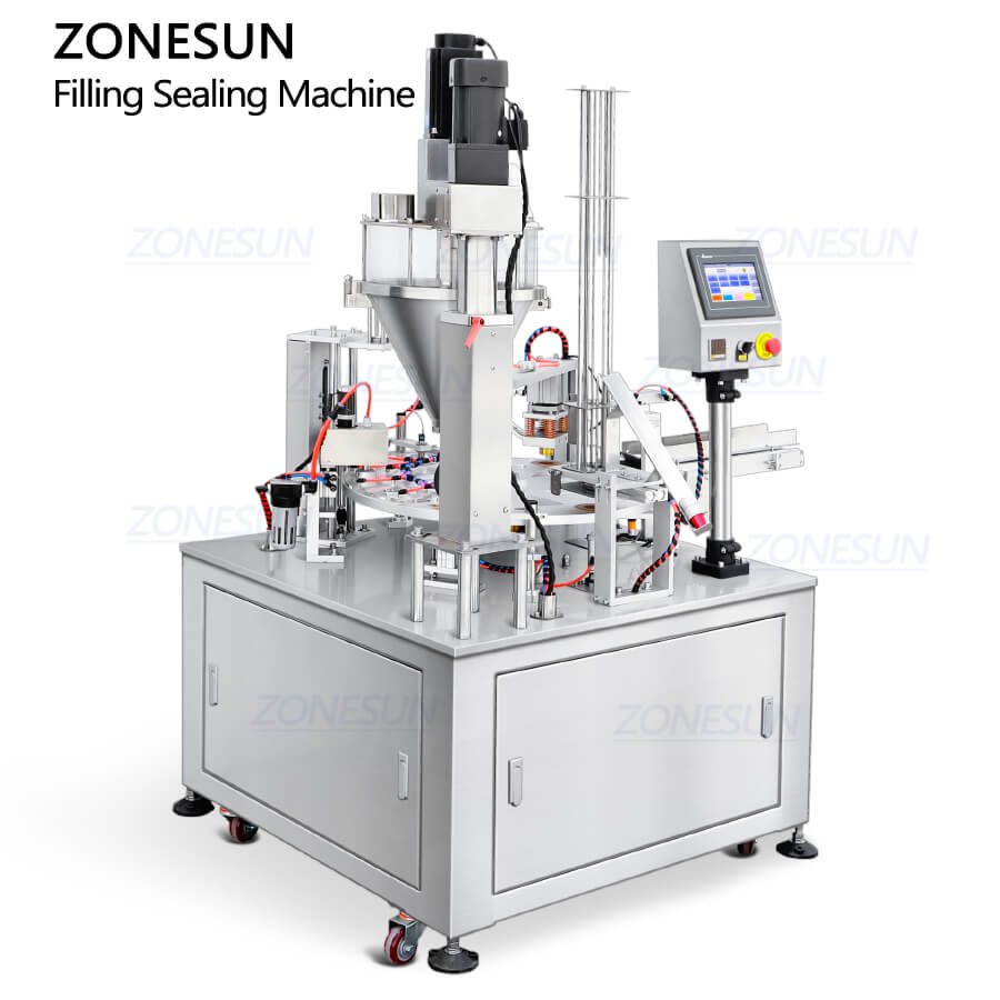 ZS-GF900C automatic powder filling sealing machine for coffee capsules