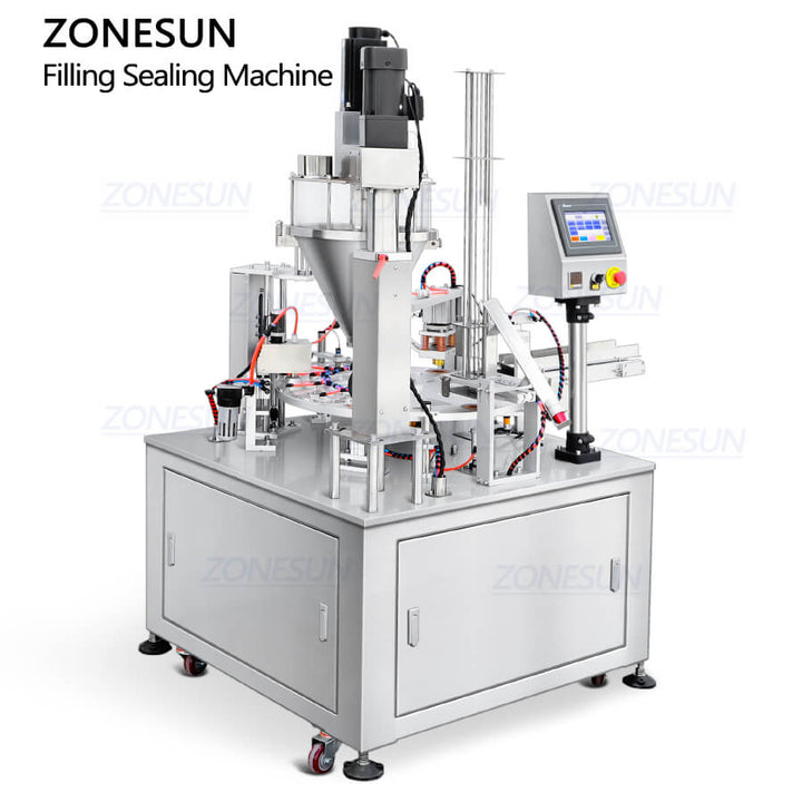 ZS-GF900C automatic powder filling sealing machine for coffee capsules