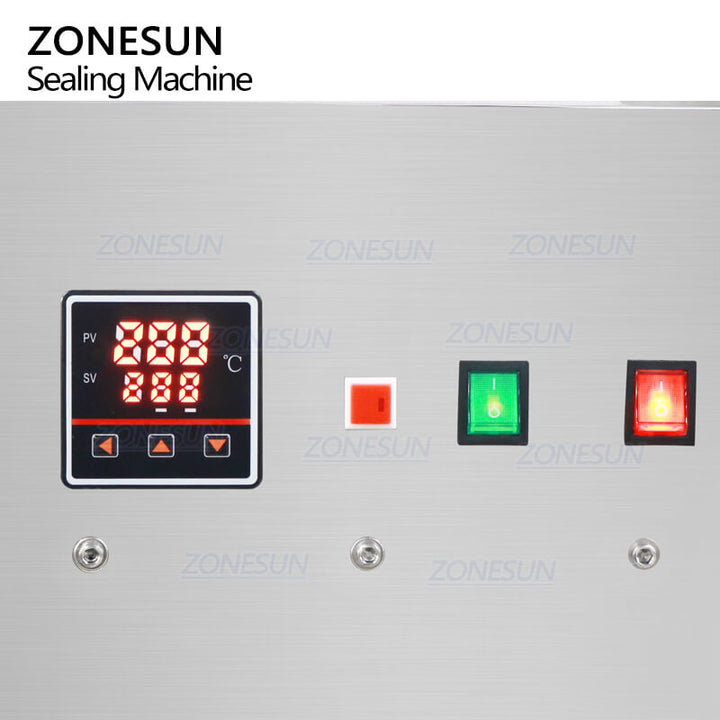 panel of cups sealing machine