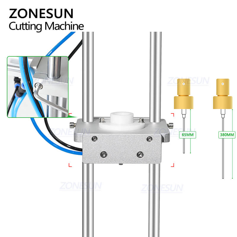 ZS-JG300V Pneumatic Control Perfume Dip V Tube Cutting Machine