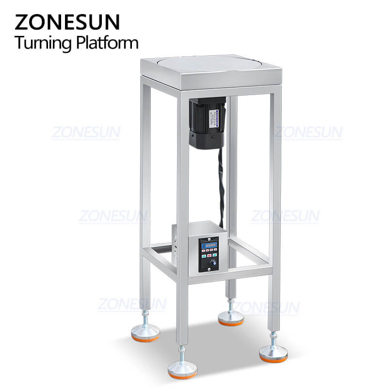table tournante pour bouteilles en verre