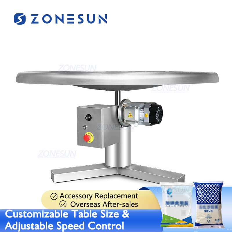 304 stainless steel rotary accumulation table