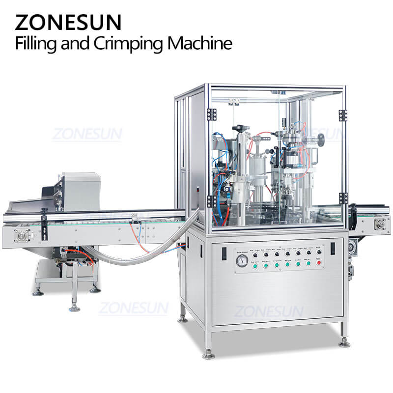 aerosol can filling machine