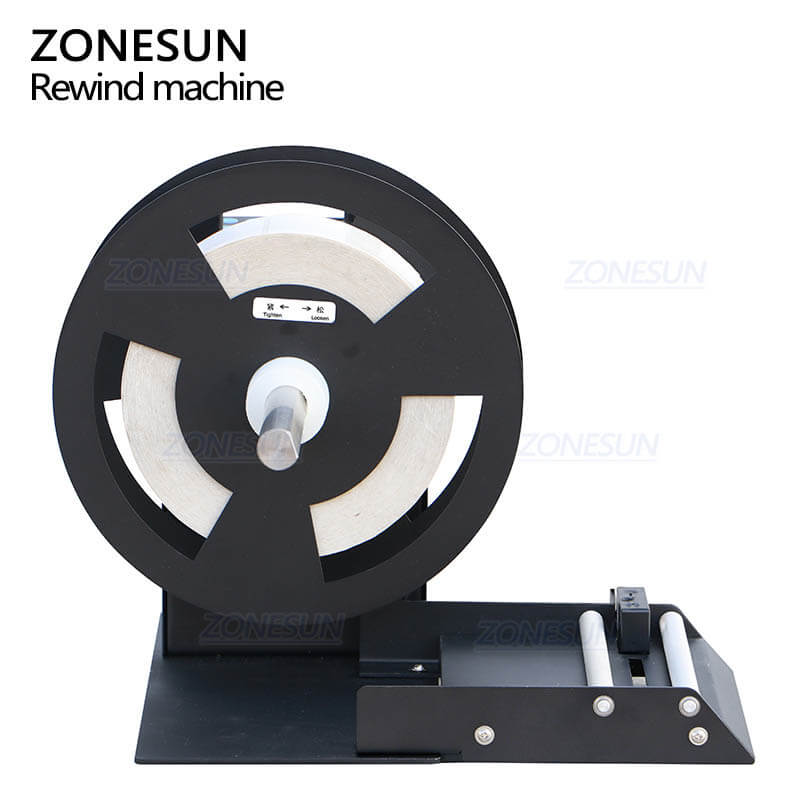 αυτόματη μηχανή επανατύλιξης μετρητή ετικετών που δείχνει τη λειτουργία αμφίδρομης περιέλιξης και μέτρησης