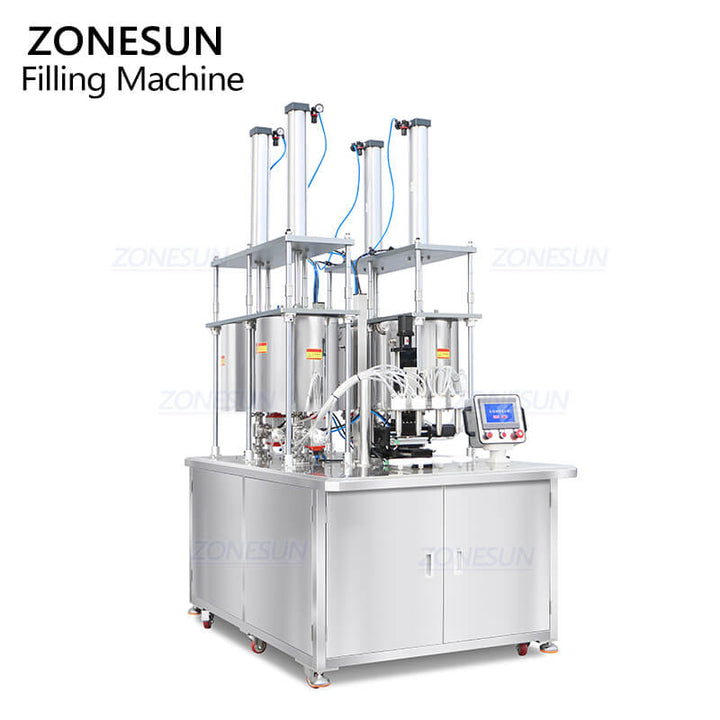 4 color swirl filling machine