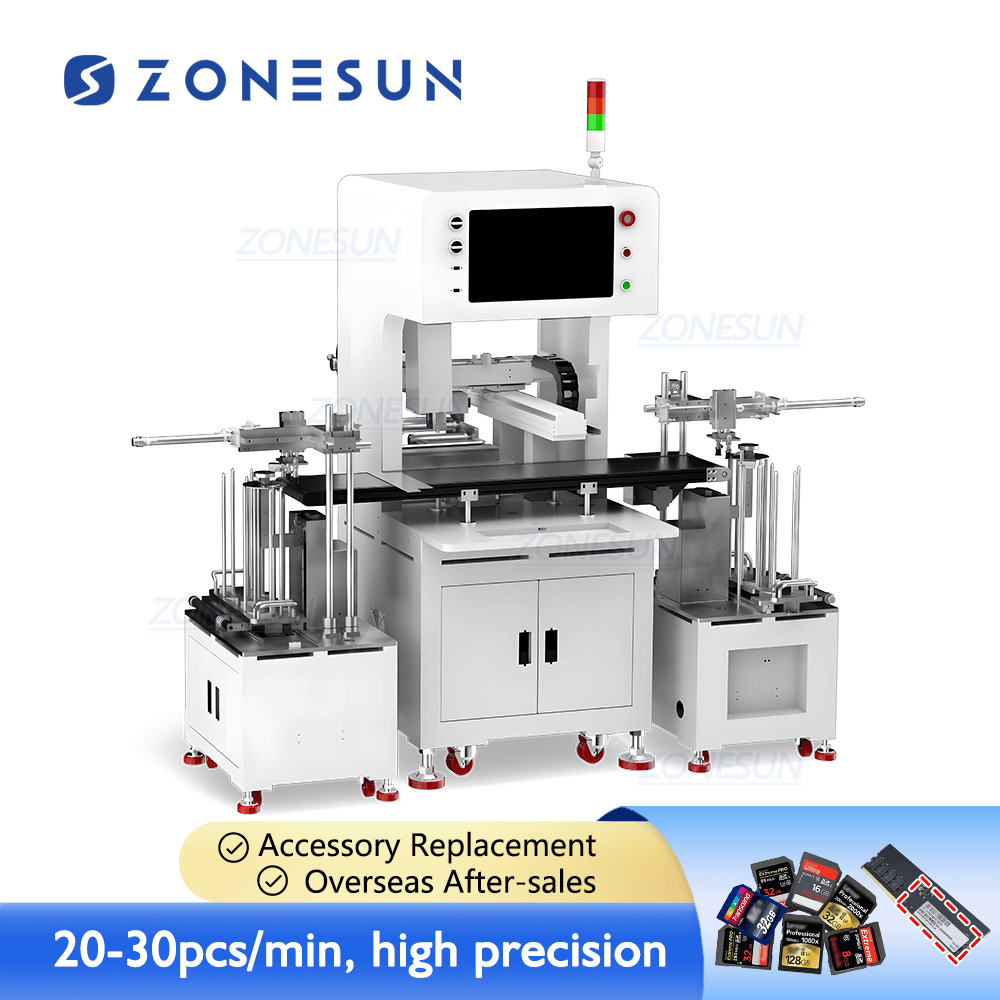 Visual Labeling Machine | ZS-STB1 Top Sides Flat Surface Labeler