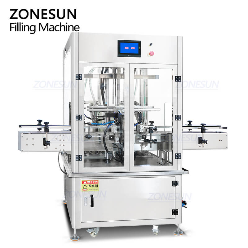 automatic servo motor paste filling machine with dust cover