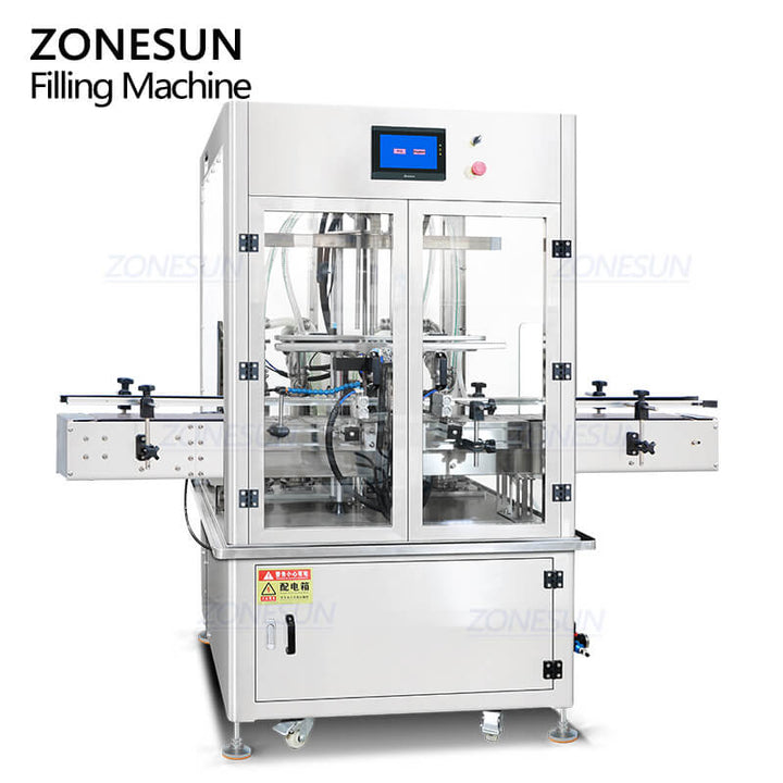 automatic servo motor paste filling machine with dust cover